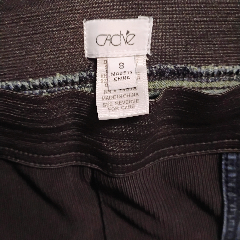Cache 2 Tone Black Denim Jeans